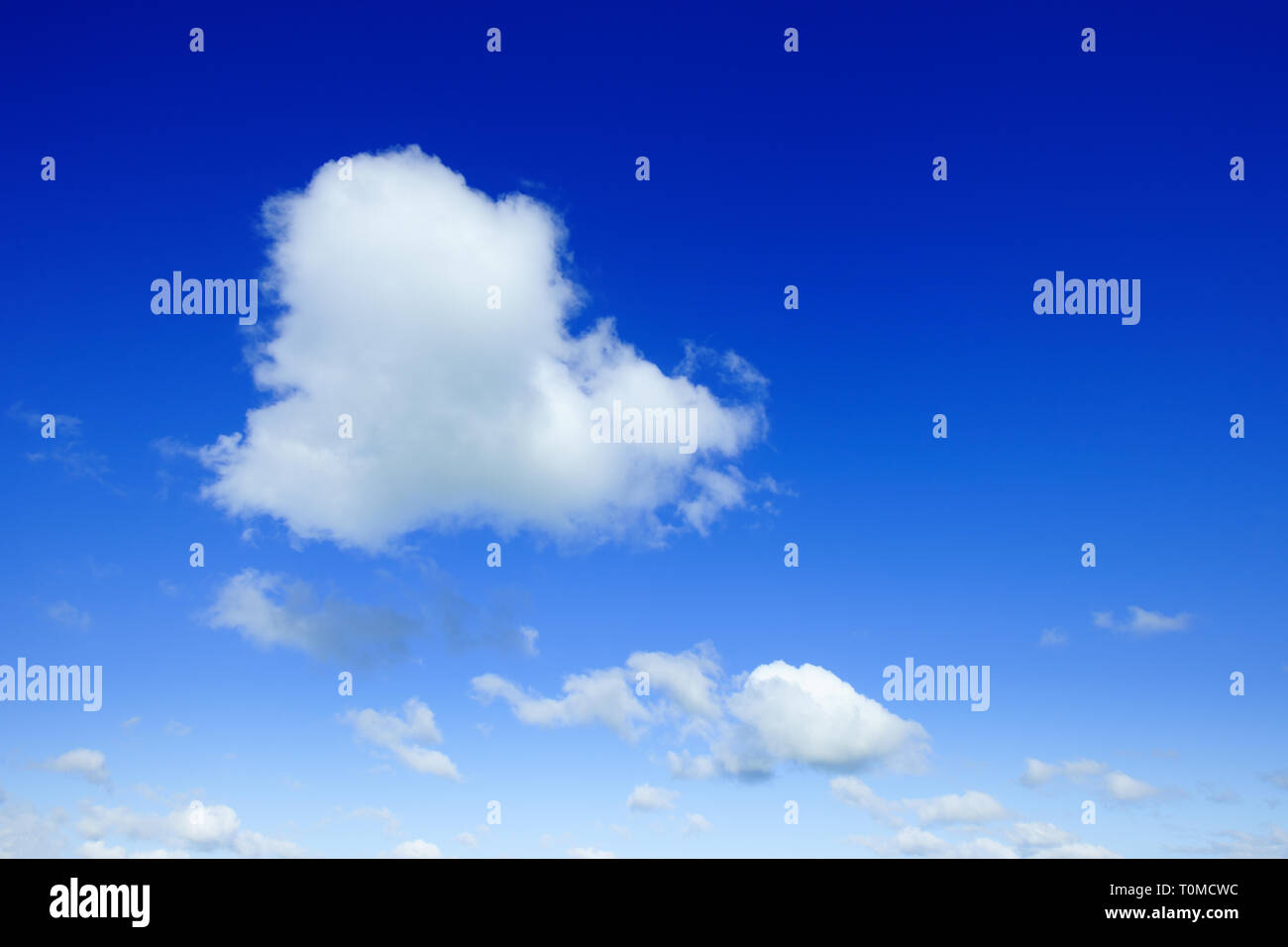 Cloudscape - Blue sky and white clouds Stock Photo - Alamy