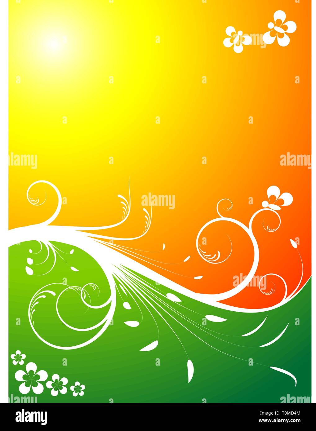 Fresh foliage background - with two colors on the back Stock Vector ...