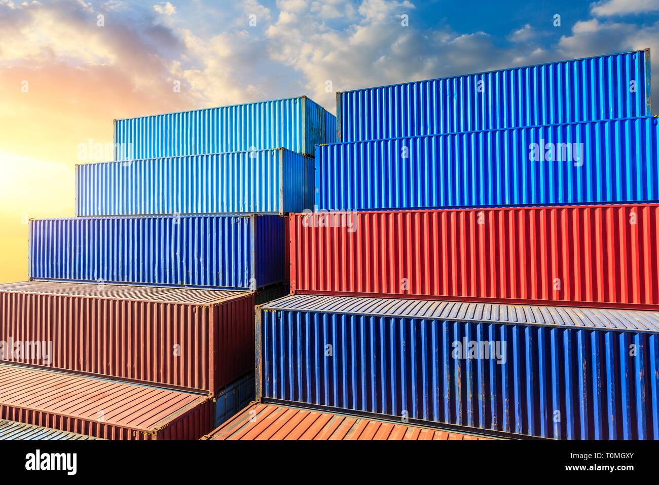 Industrial Container yard for Logistic Import Export business Stock