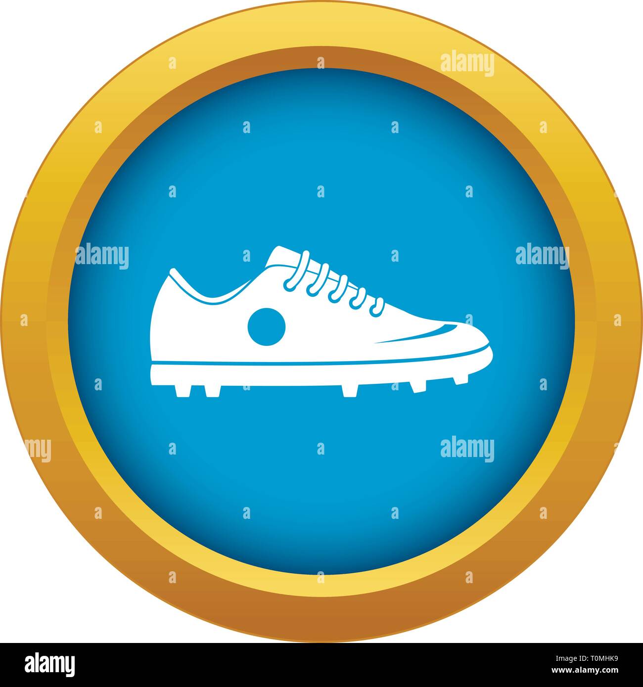 Soccer shoe icon blue vector isolated Stock Vector Image & Art - Alamy