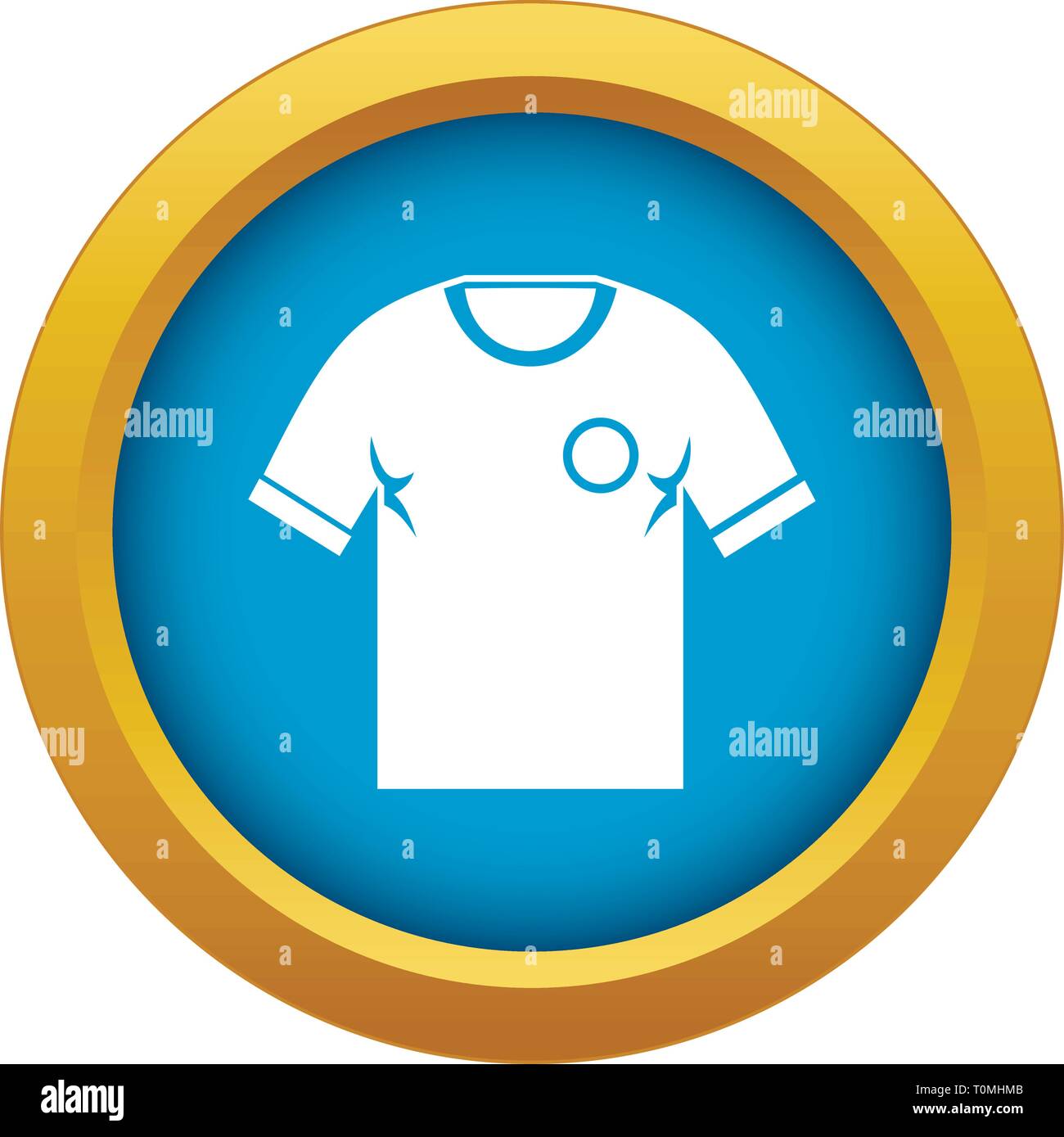 Soccer shirt icon blue vector isolated Stock Vector Image & Art - Alamy