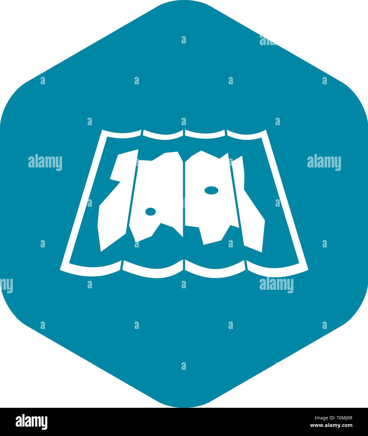 Map icon, simple style Stock Vector Image & Art - Alamy