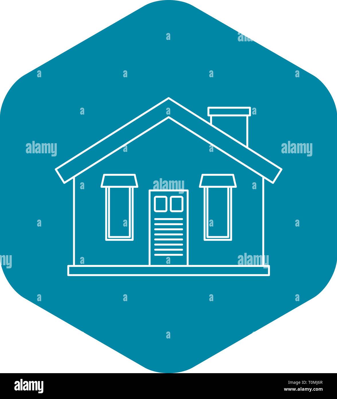 House icon, outline style Stock Vector Image & Art - Alamy