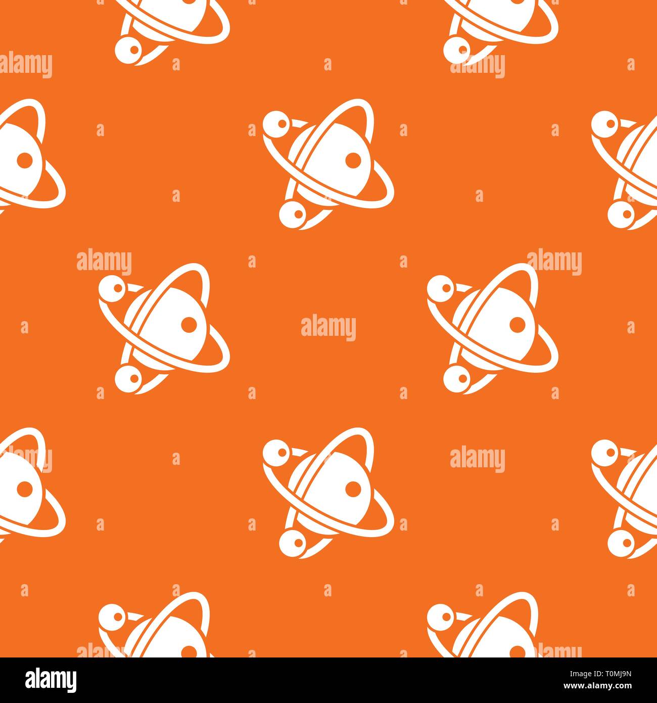 Molecule dna pattern vector orange Stock Vector
