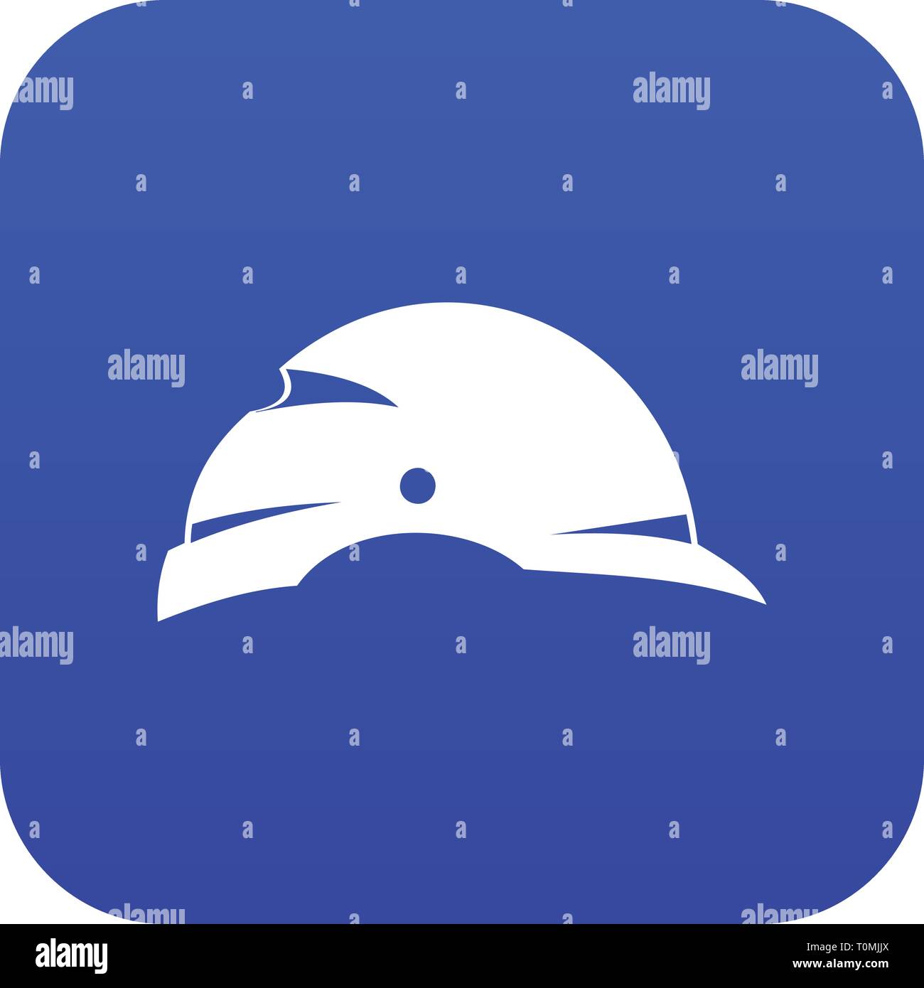 Construction helmet icon digital blue Stock Vector Image & Art - Alamy