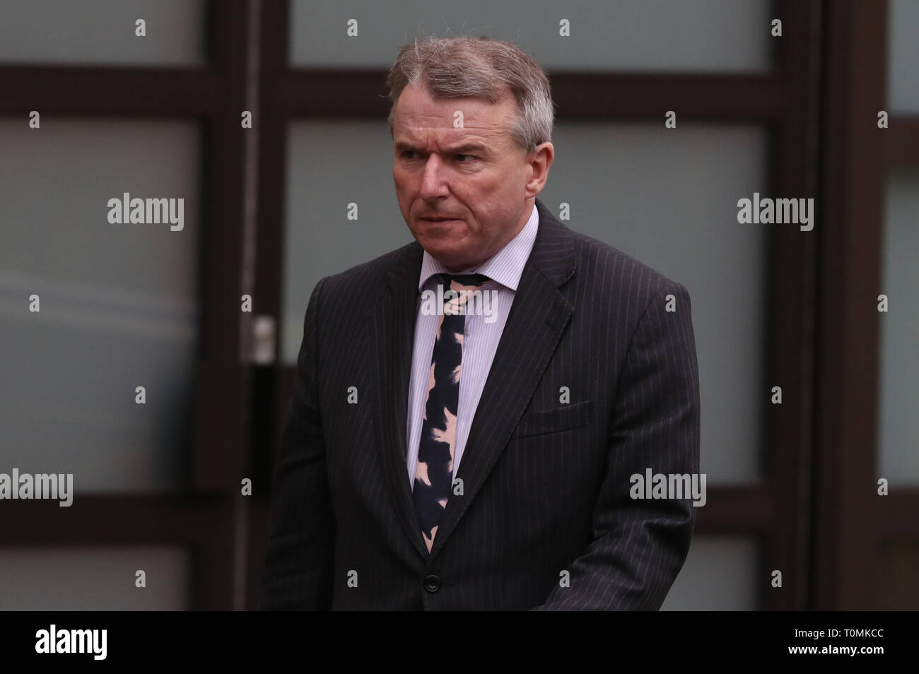 Brian McConaghy QC arrives at the High Court in Glasgow for the sentencing of 16-year-old Aaron Campbell who murdered Alesha MacPhail on Bute in July 2018. Stock Photo