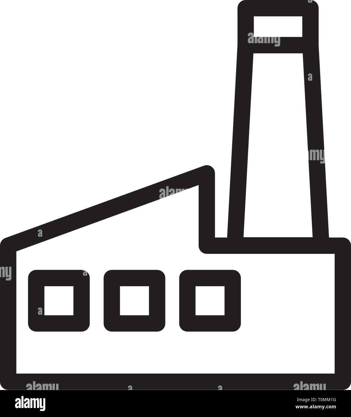 factory icon template Stock Vector