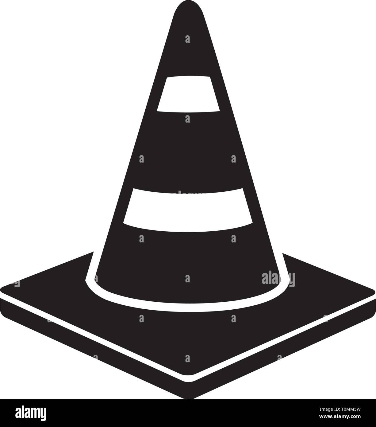 cone, construction icon template Stock Vector