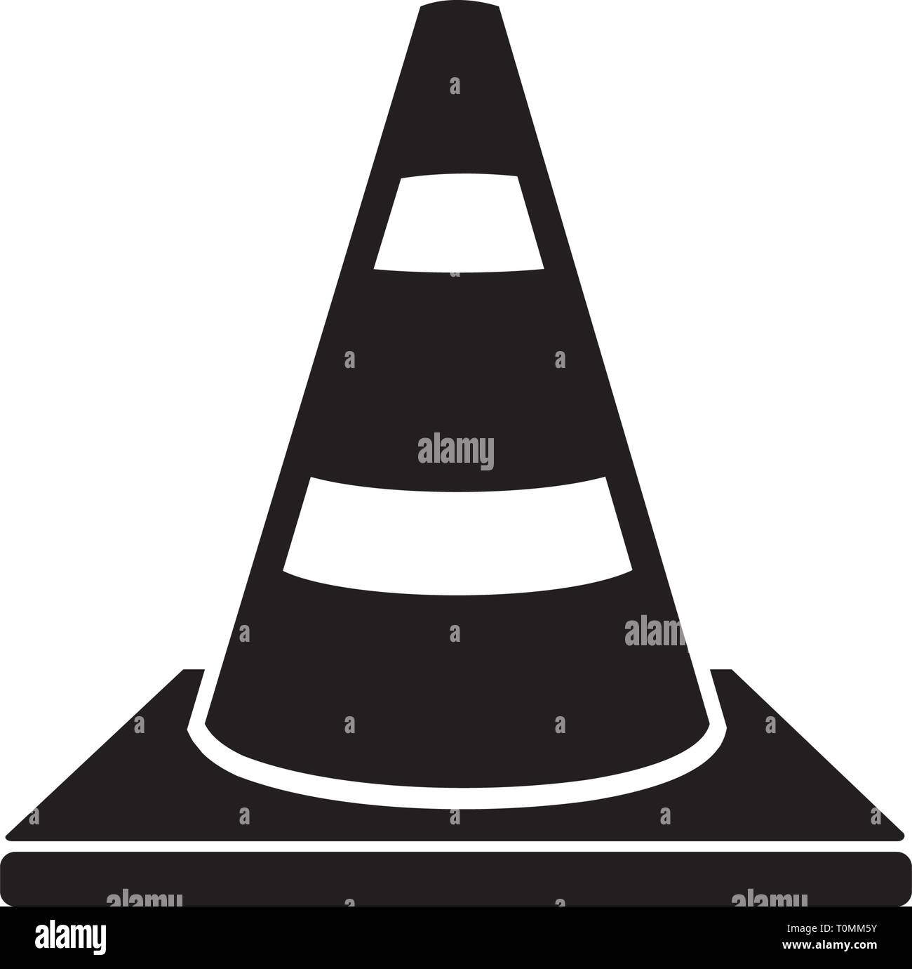 cone, construction icon template Stock Vector