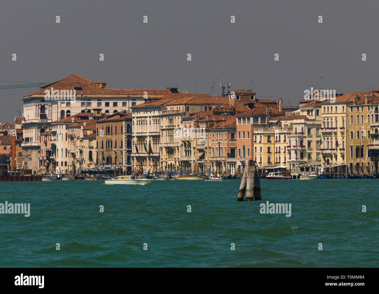 Old buildings on the grand canal, Veneto Region, Venice, Italy Stock Photo