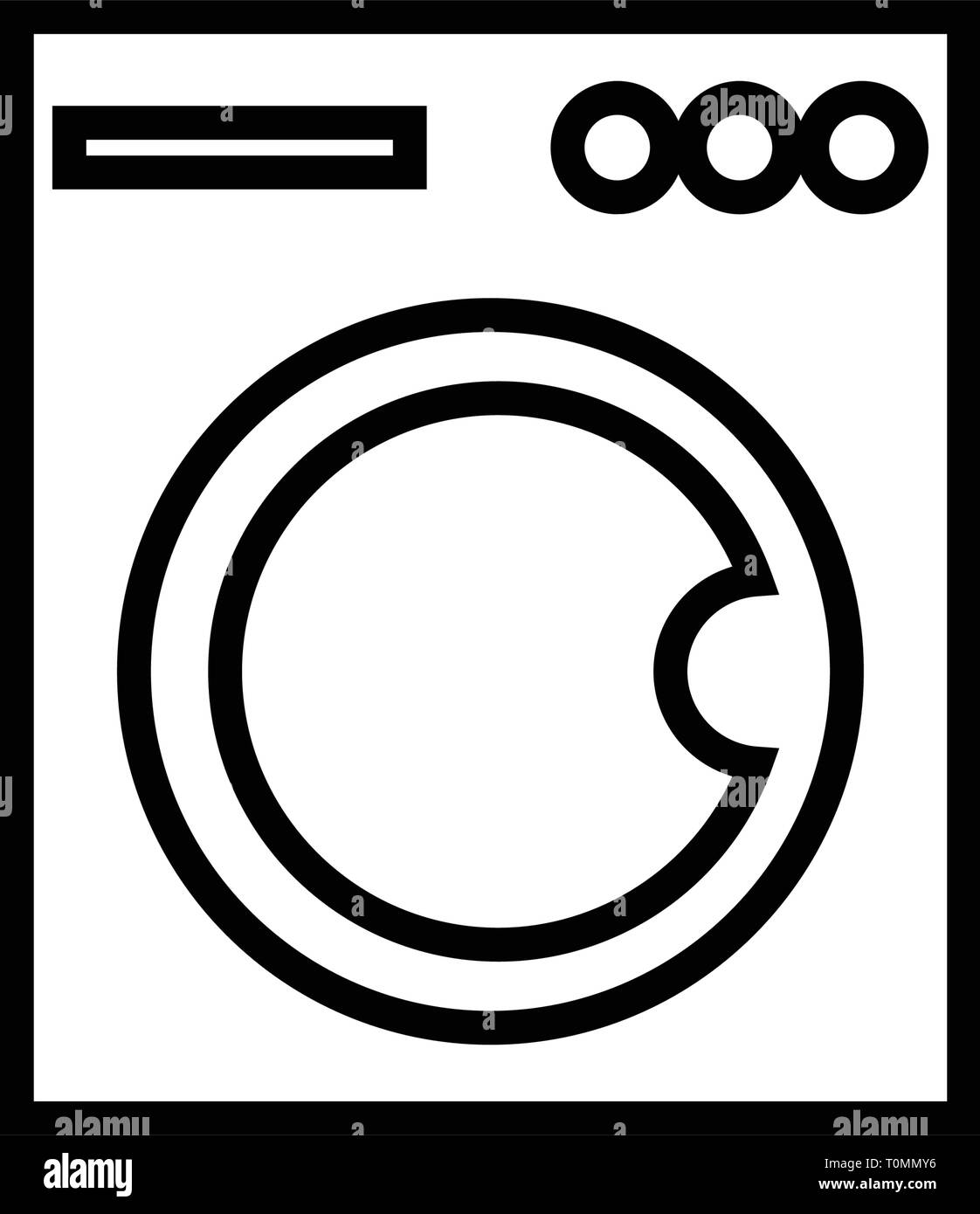 Washing machine icon design template vector isolated Stock Vector Image