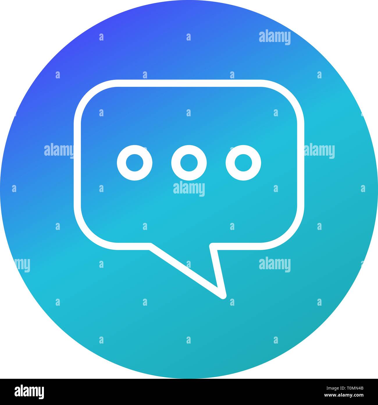Illustration Chat Icon Stock Photo - Alamy
