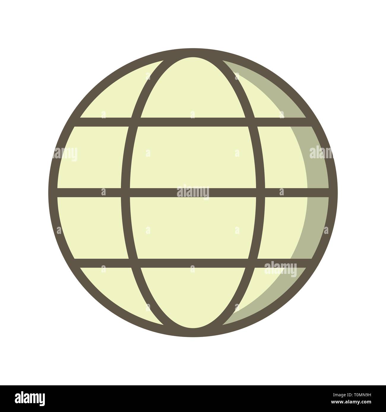 Illustration Globe Icon Stock Photo - Alamy