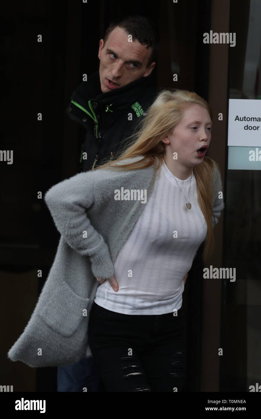 Georgina Lochrane, the mother of Alesha MacPhail, leaves the High Court ...