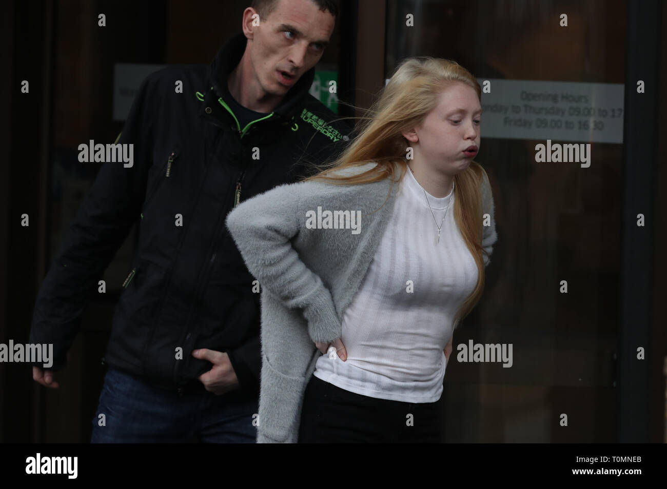 Georgina Lochrane, the mother of Alesha MacPhail, leaves the High Court ...