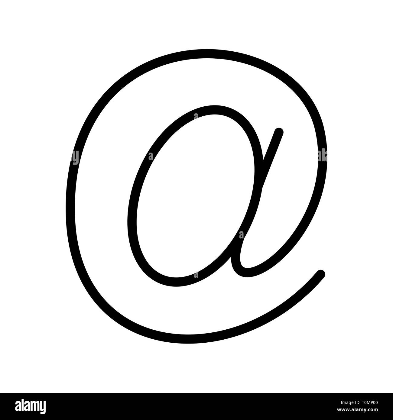 Illustration Email Address Icon Stock Photo Alamy