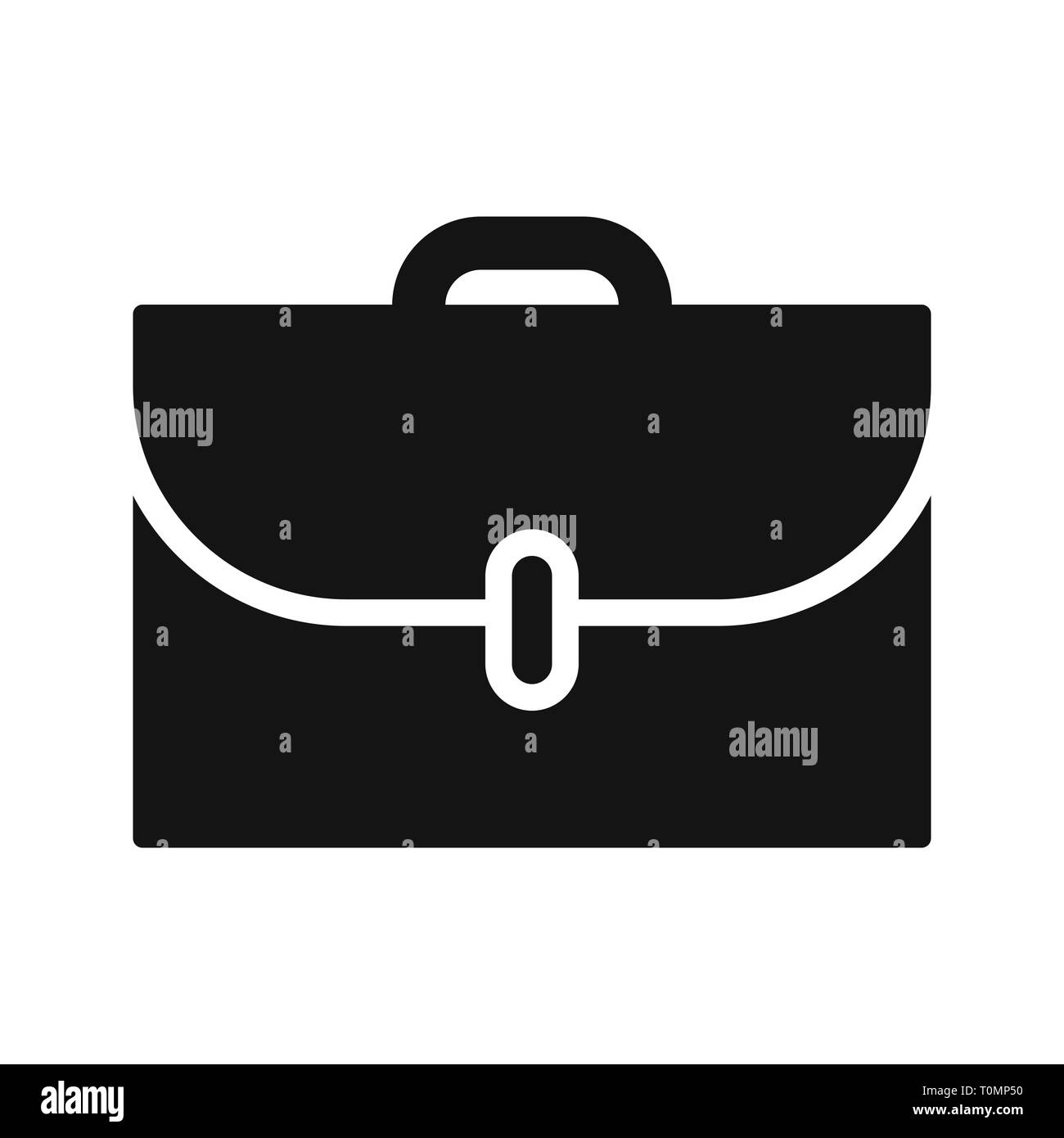 A briefcase icon Black and White Stock Photos & Images - Alamy