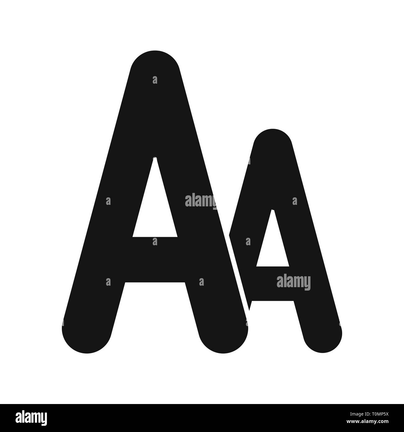 Illustration Font Icon Stock Photo - Alamy