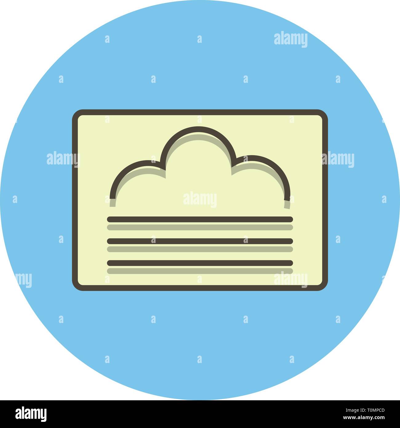 Illustration Fog Icon Stock Photo - Alamy