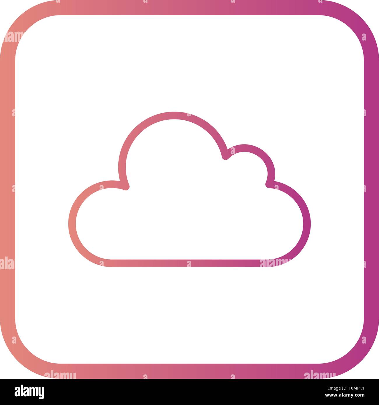 Illustration Cloud Icon Stock Photo - Alamy