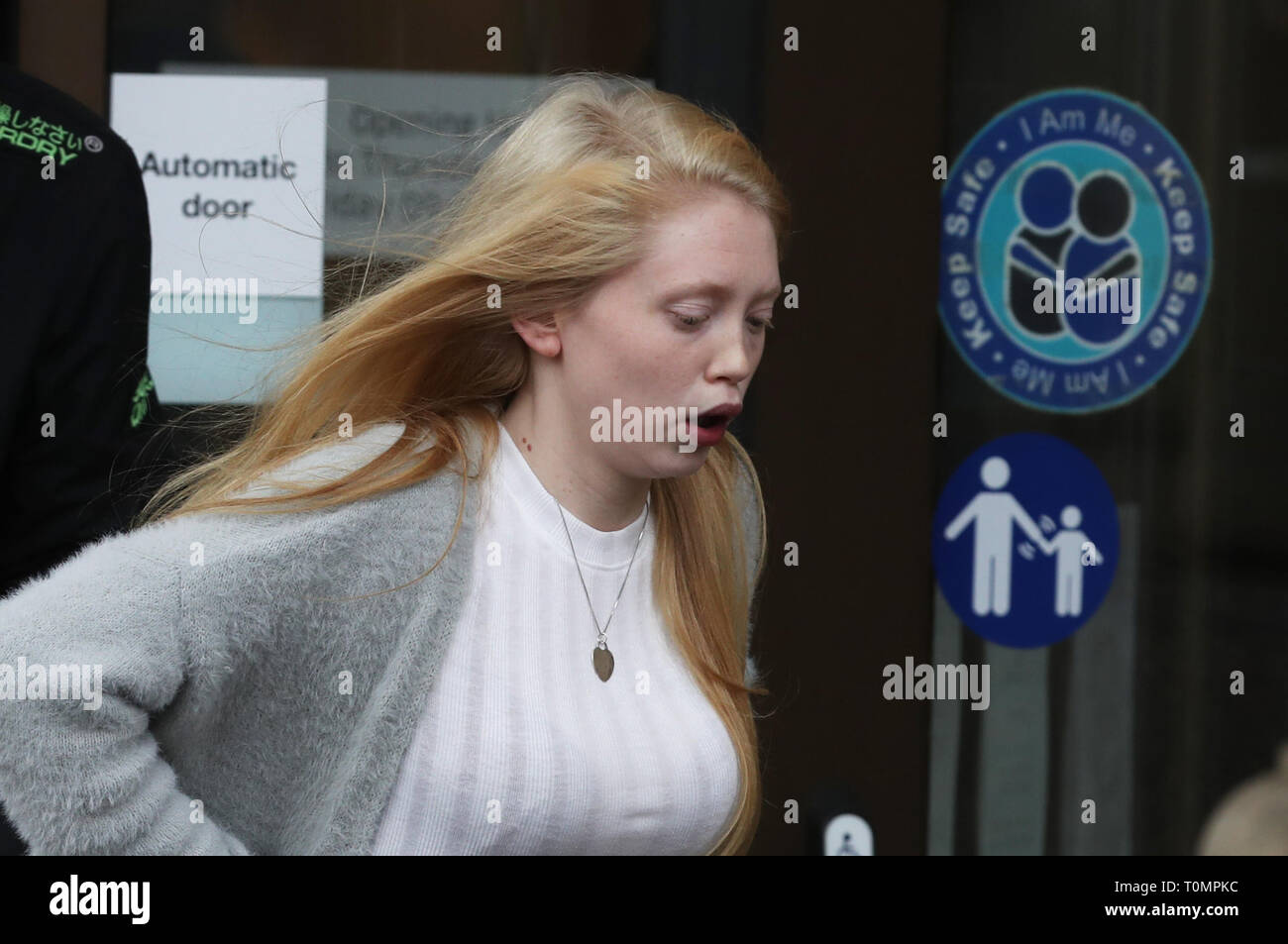 Georgina Lochrane, the mother of Alesha MacPhail, leaves the High Court ...