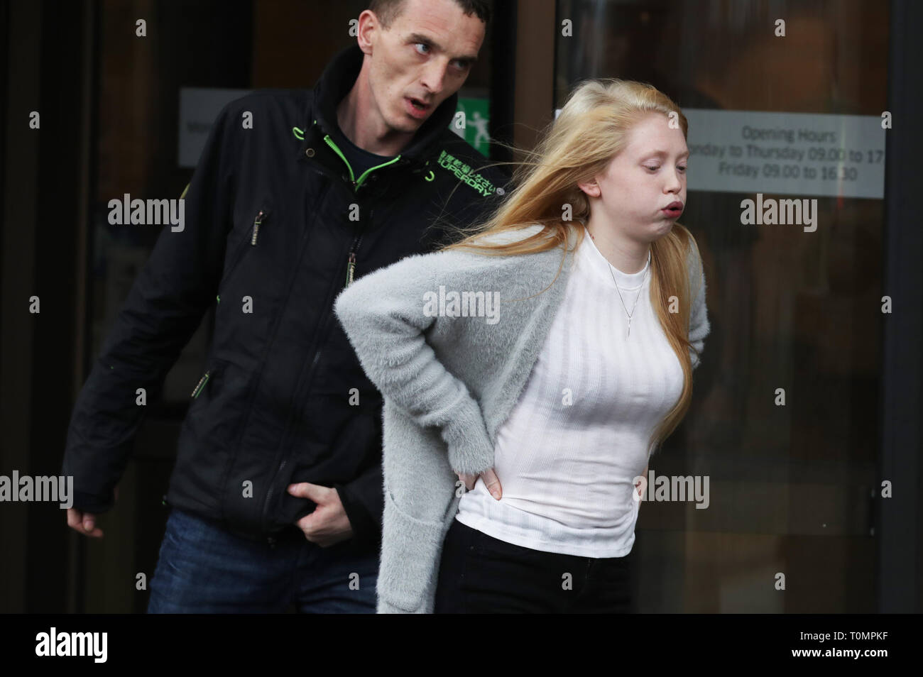 Georgina Lochrane, the mother of Alesha MacPhail, leaves the High Court ...