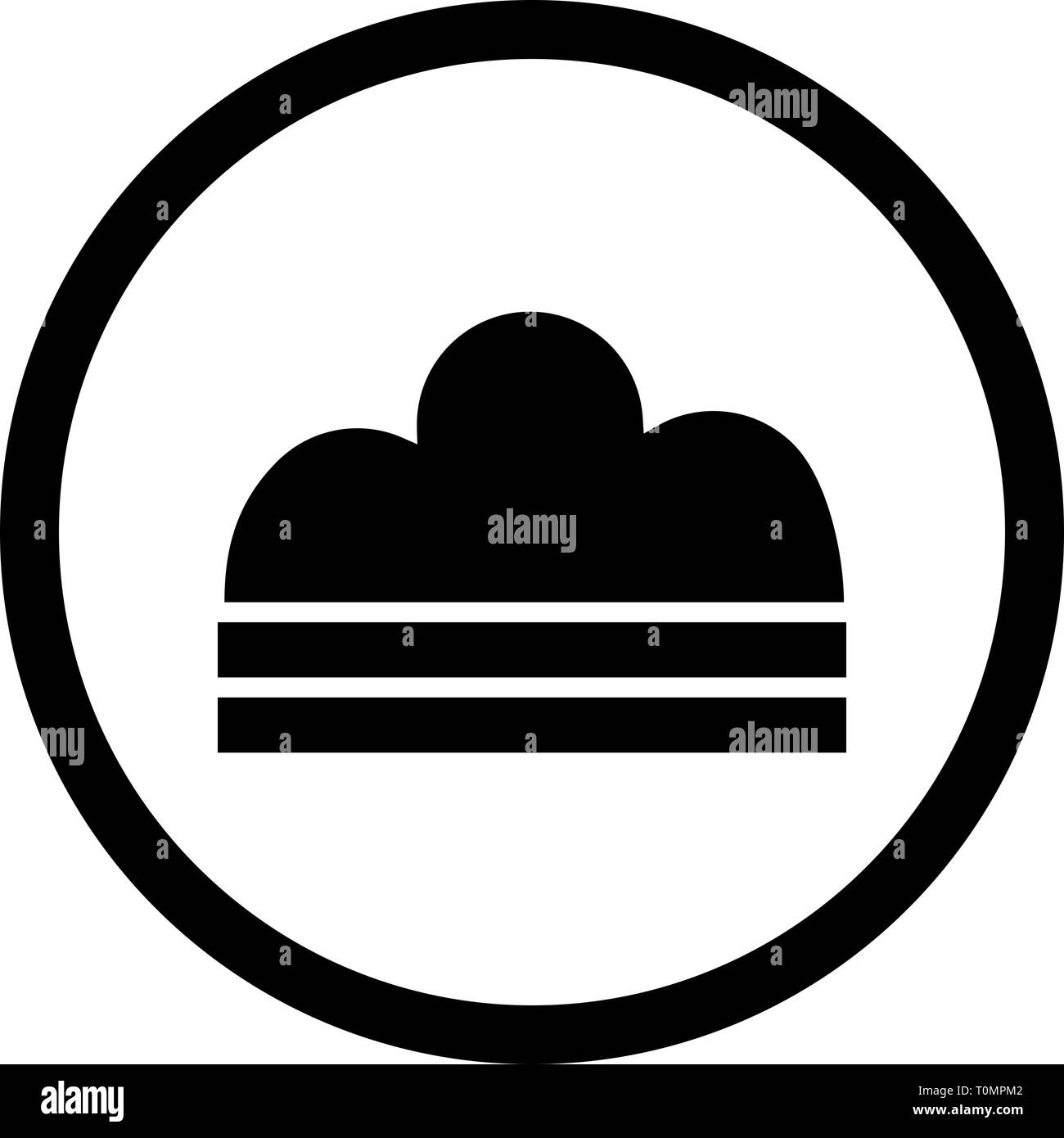 Illustration Fog Icon Stock Photo - Alamy