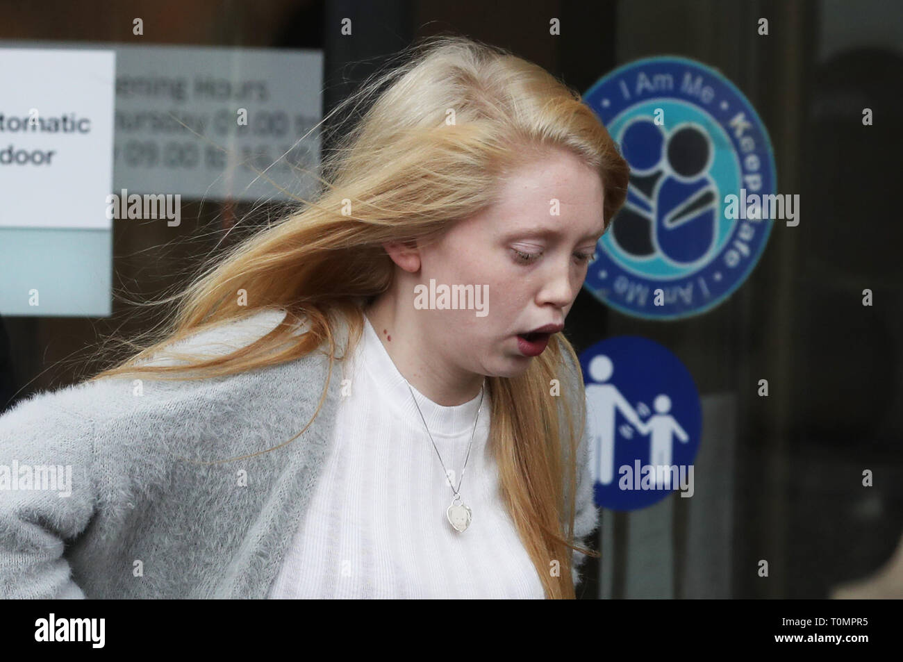 Georgina Lochrane, the mother of Alesha MacPhail, leaves the High Court ...