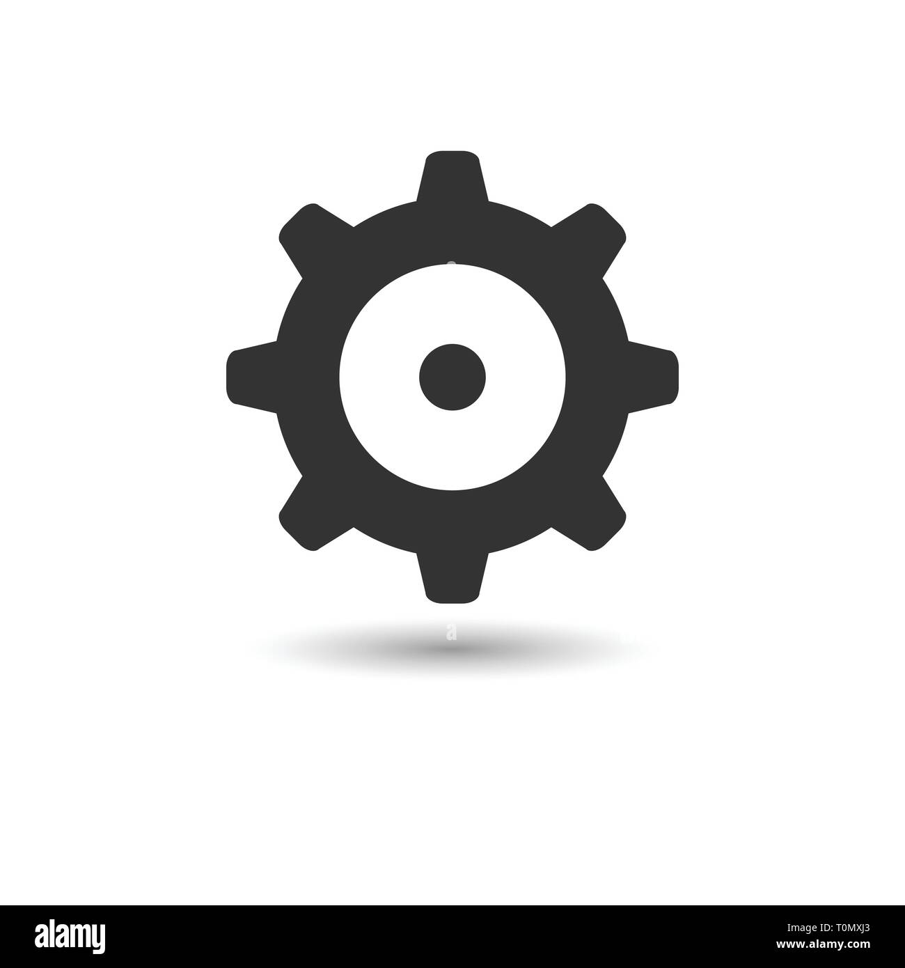 Setting icon. Flat style design Vector Stock Vector Image & Art - Alamy