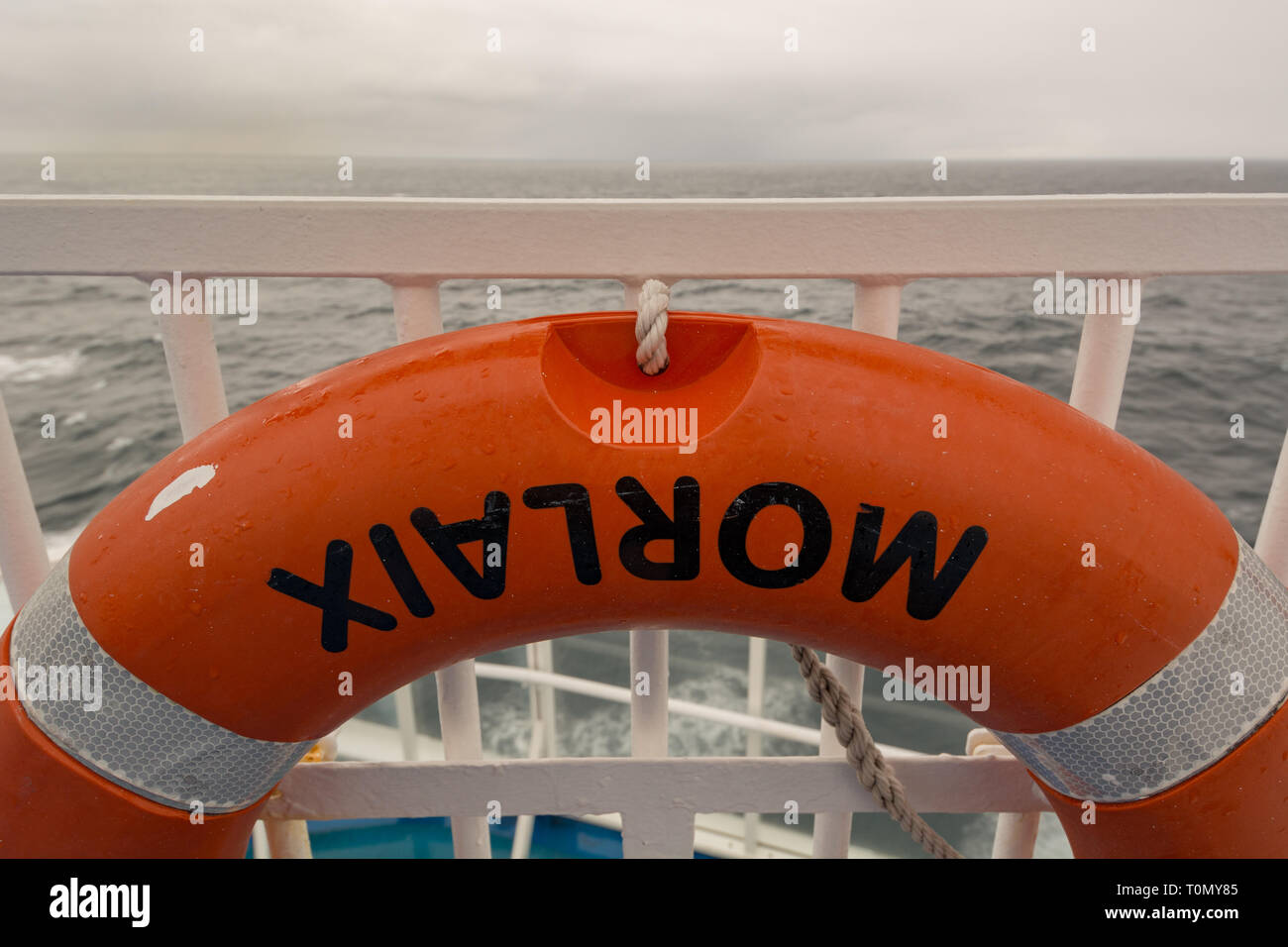 Passenger Boat life ring Stock Photo Alamy