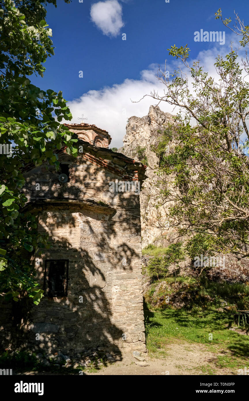 The Dinaric Ranges Exterior view to St. Nicola Shishevski monastery at the Sar mountains ...
