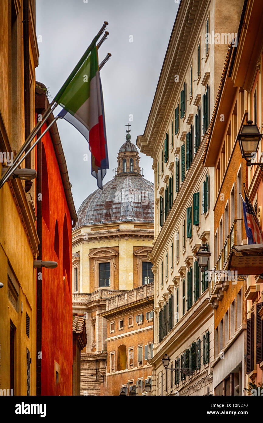 Sold Rome Street On the street of Rome Stock Photo - Alamy