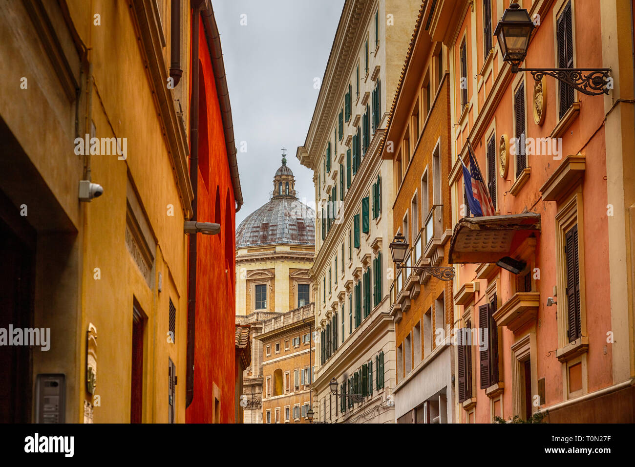 On the street of Rome Stock Photo