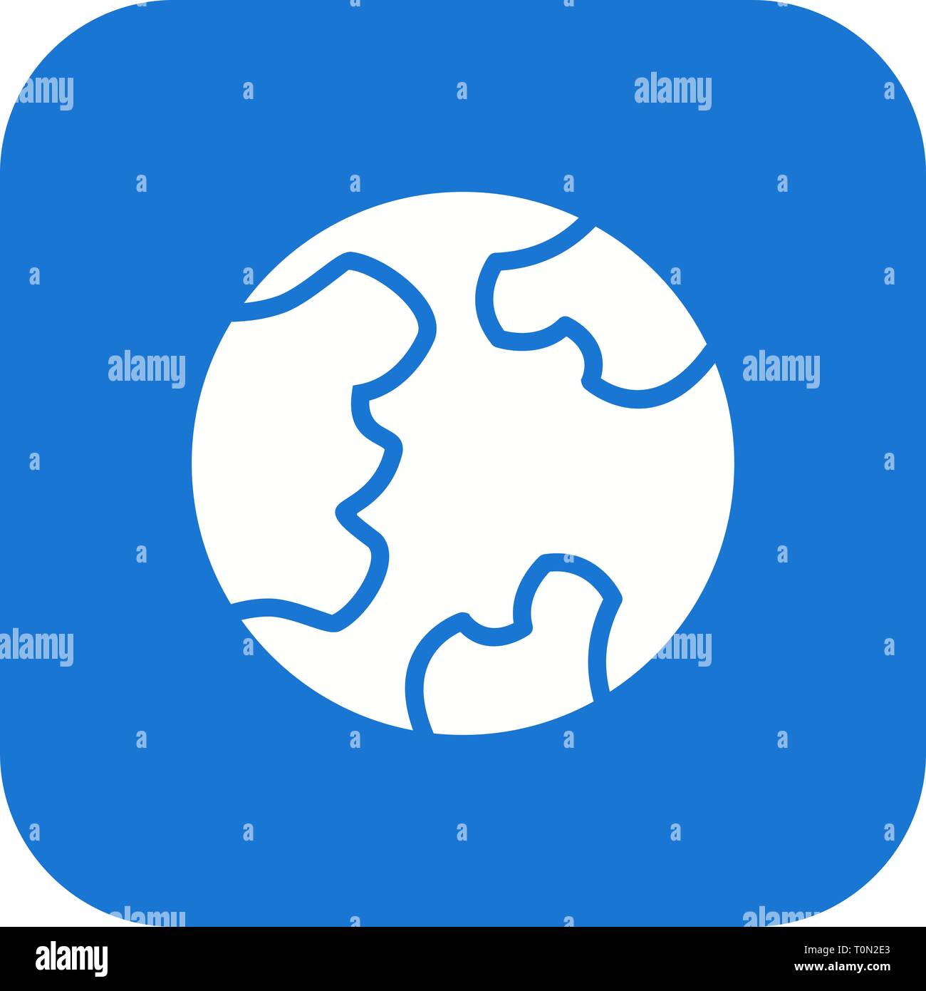 Illustration Globe Icon Stock Photo - Alamy