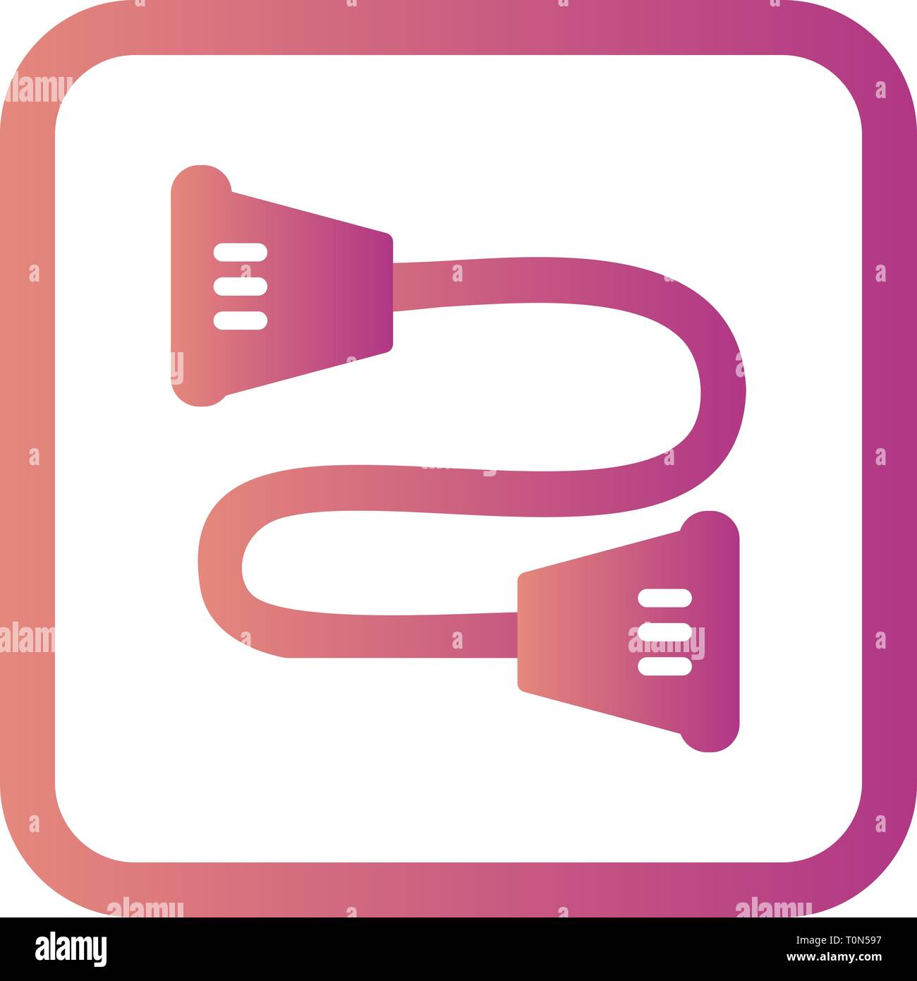 Illustration Strandpulling Icon Stock Photo - Alamy
