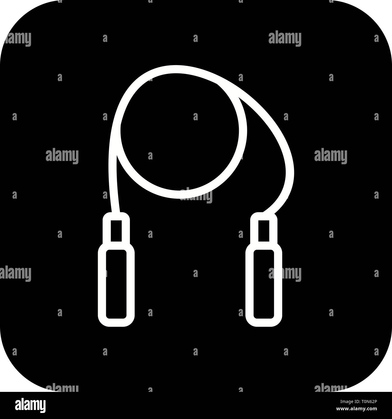 Illustration Jumping Rope Icon Stock Photo - Alamy
