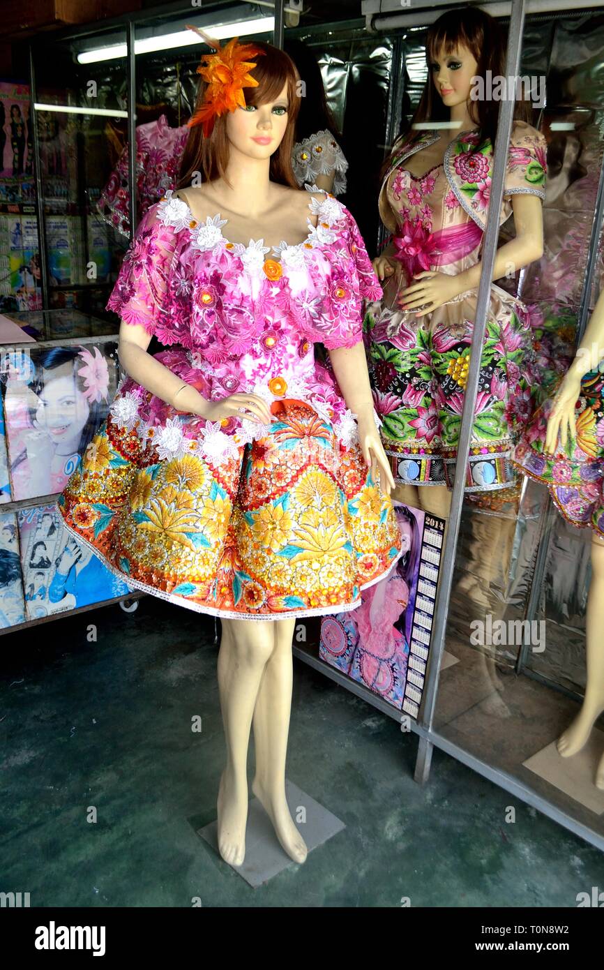 Typical tailoring in LIMA. Department of Lima.PERU                     Stock Photo