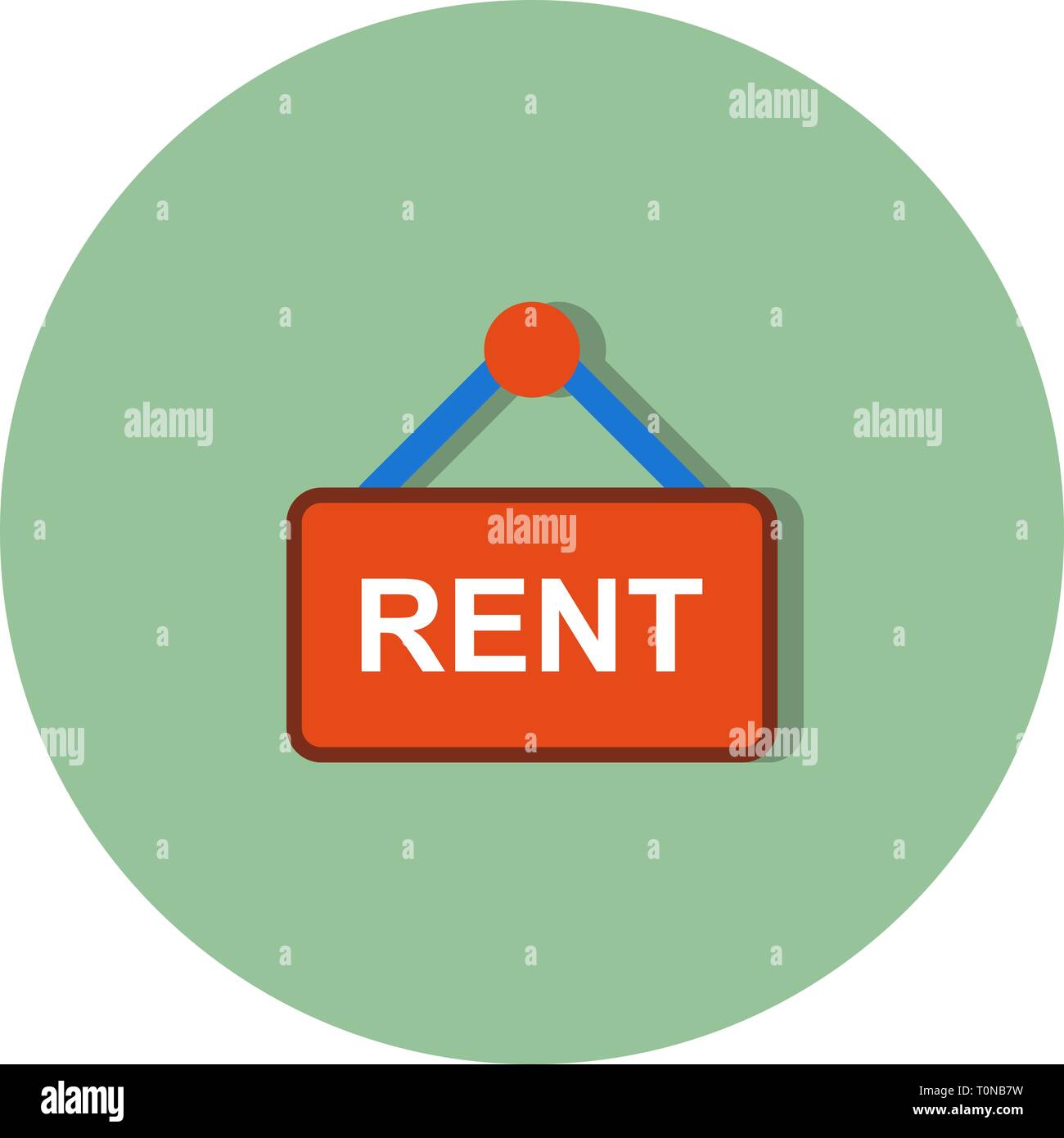 Illustration Rent Icon Stock Photo - Alamy