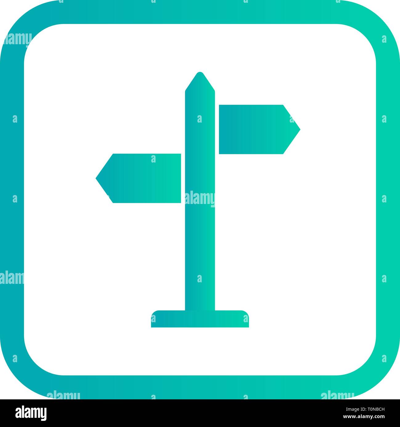 Illustration Directions Icon Stock Photo - Alamy