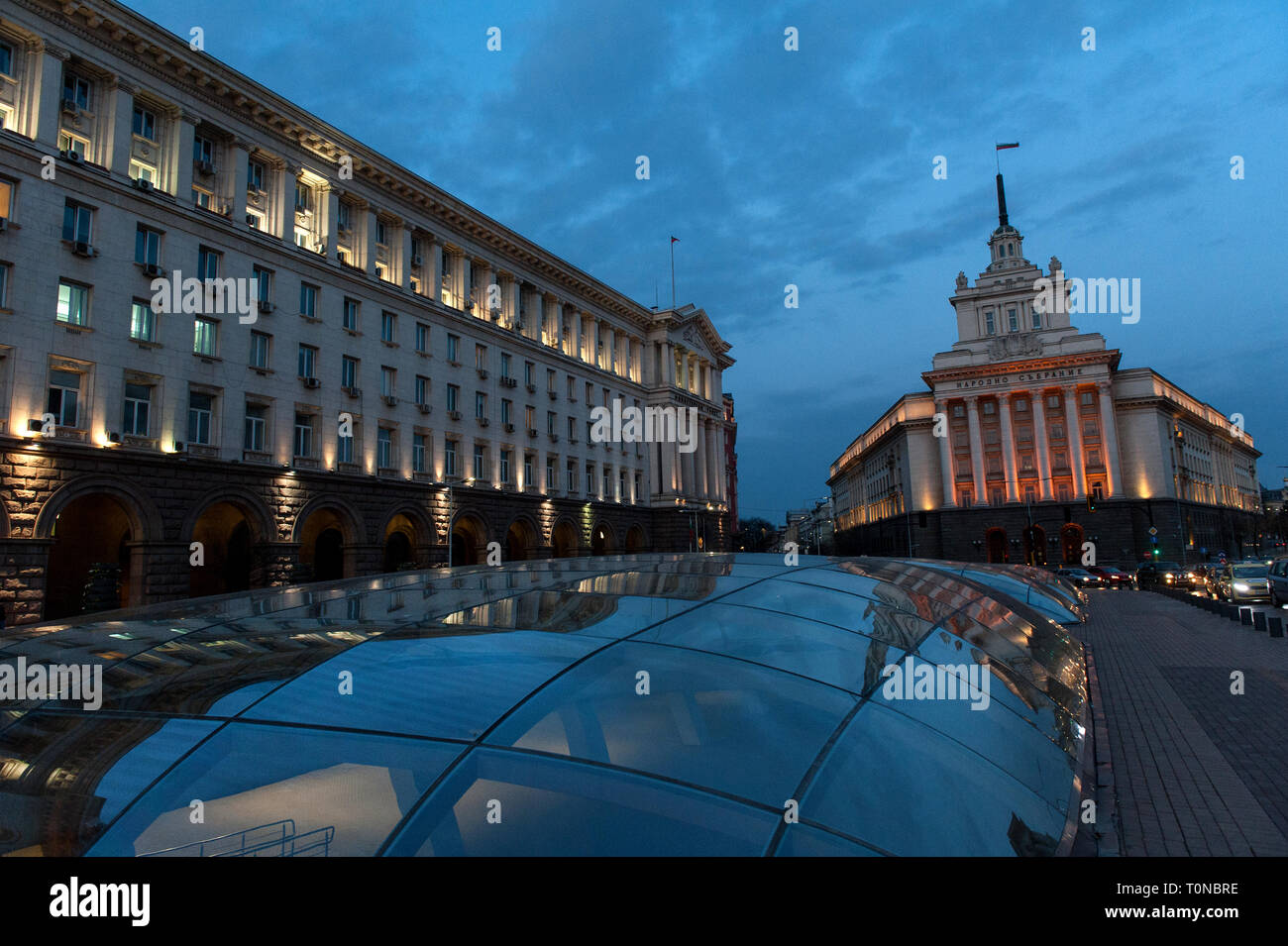 Former Communist Party Building, Sofia, Bulgaria, Europe Stock Photo ...