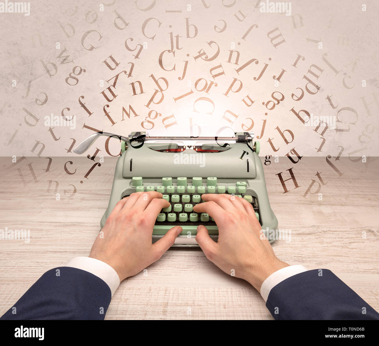 First type writing machine hi-res stock photography and images - Alamy