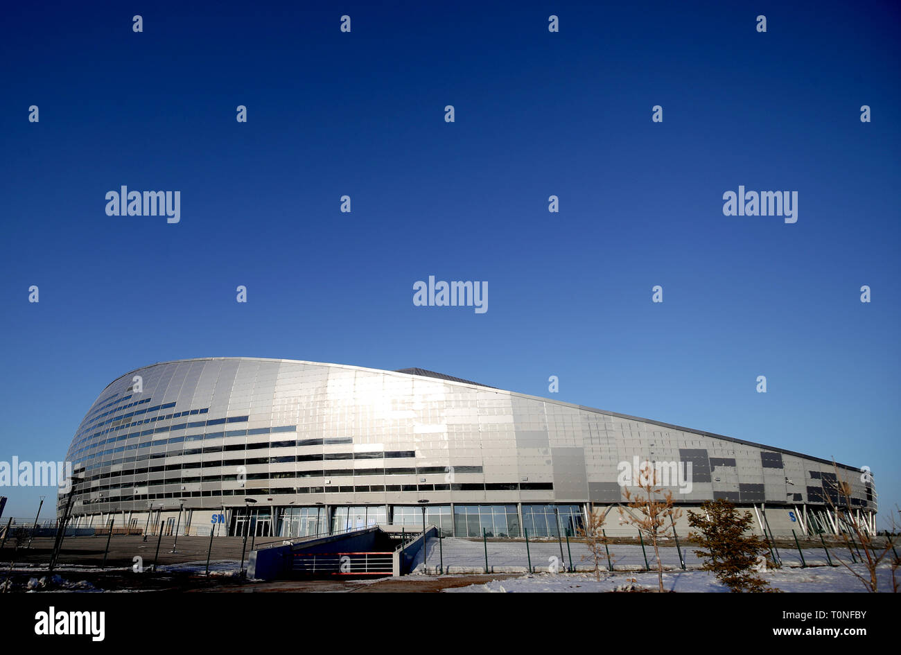 A general view of the Astana Arena ahead of the UEFA Euro 2020 Qualifying, Group I match at the Astana Arena. Stock Photo