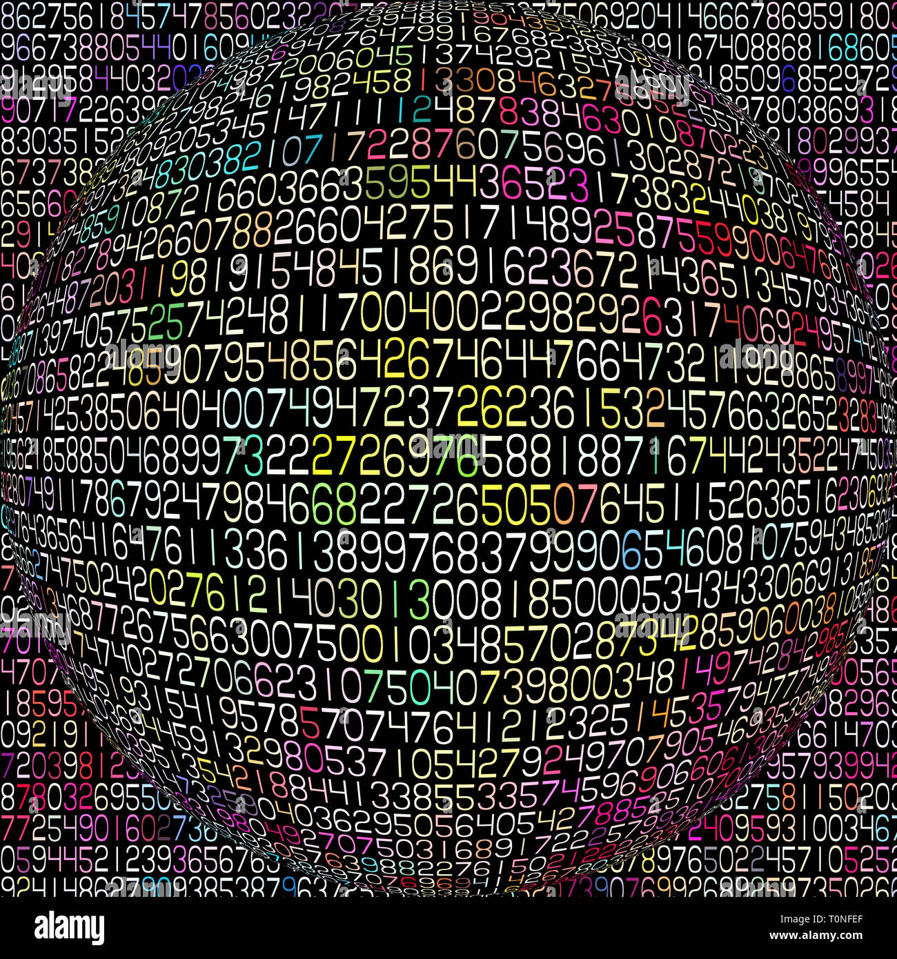 numbers background concept for math and numerology Stock Photo - Alamy