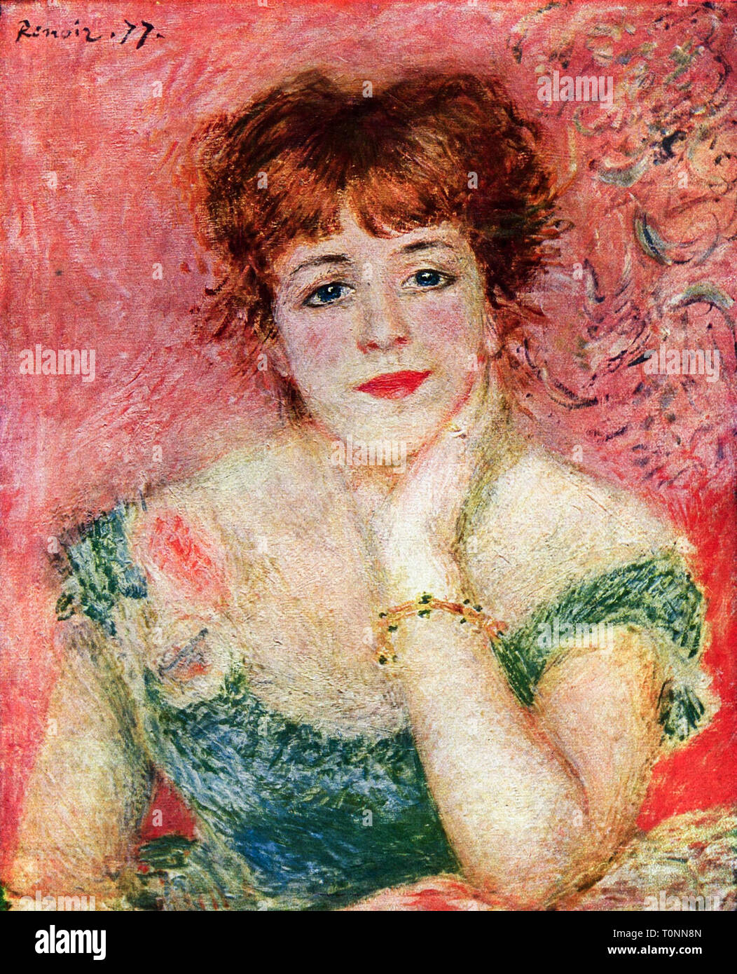 Pierre Auguste Renoir, Jeanne Samary in a Low Necked Dress