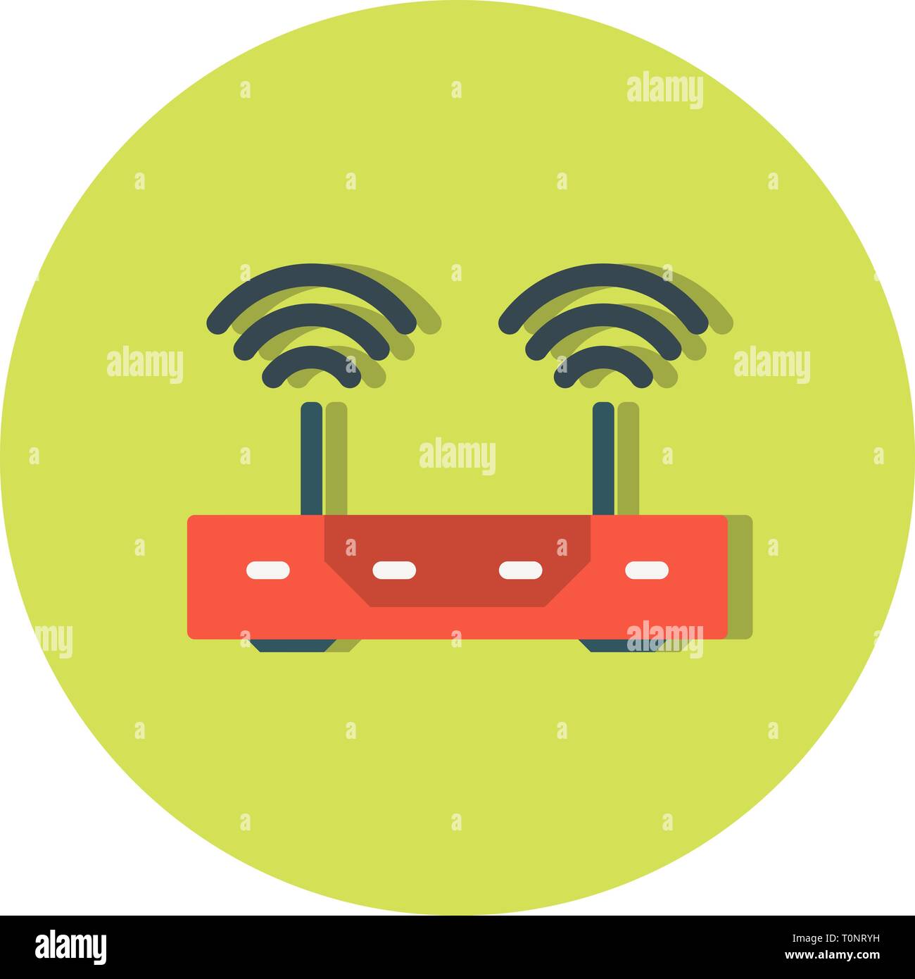 Illustration Router Icon Stock Photo - Alamy