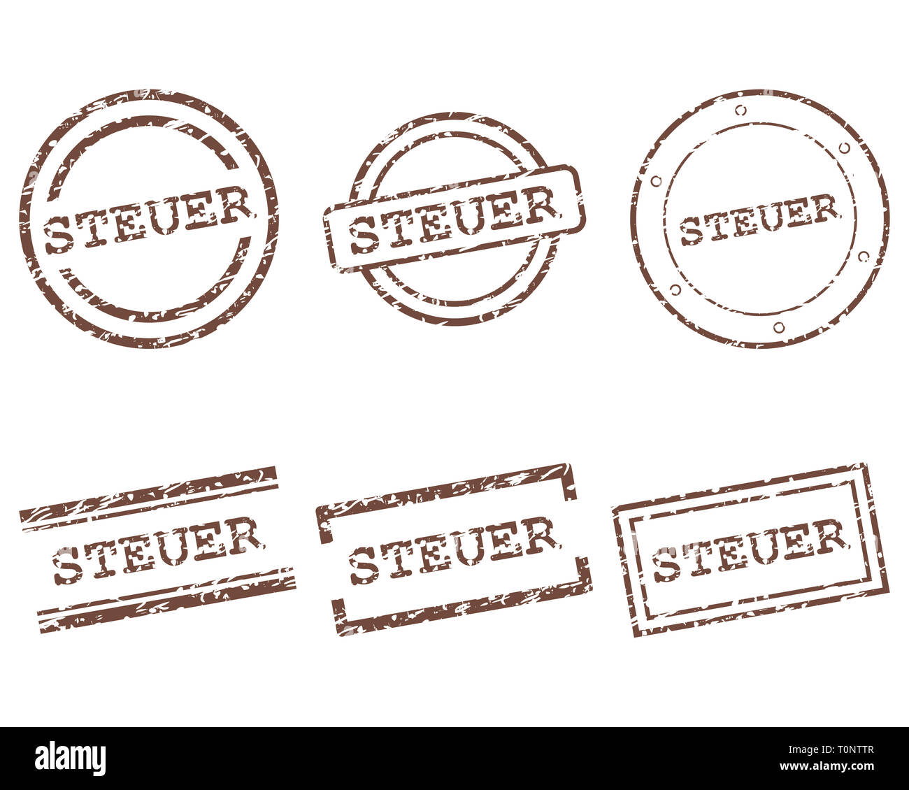 Steuer stamps Stock Photo