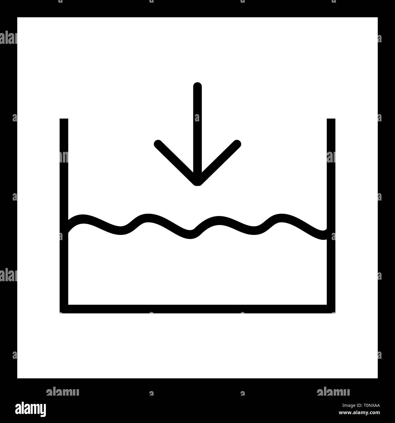 Illustration Below Sea Level Icon Stock Photo Alamy Illustration Below Sea Level Icon Stock Photo Alamy