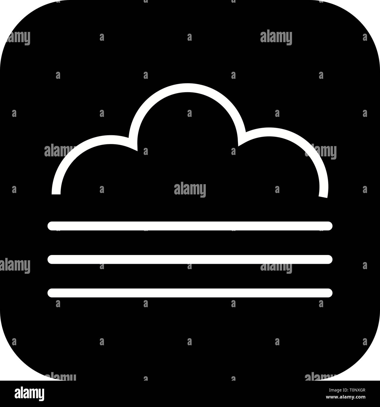 Illustration Fog Icon Stock Photo - Alamy