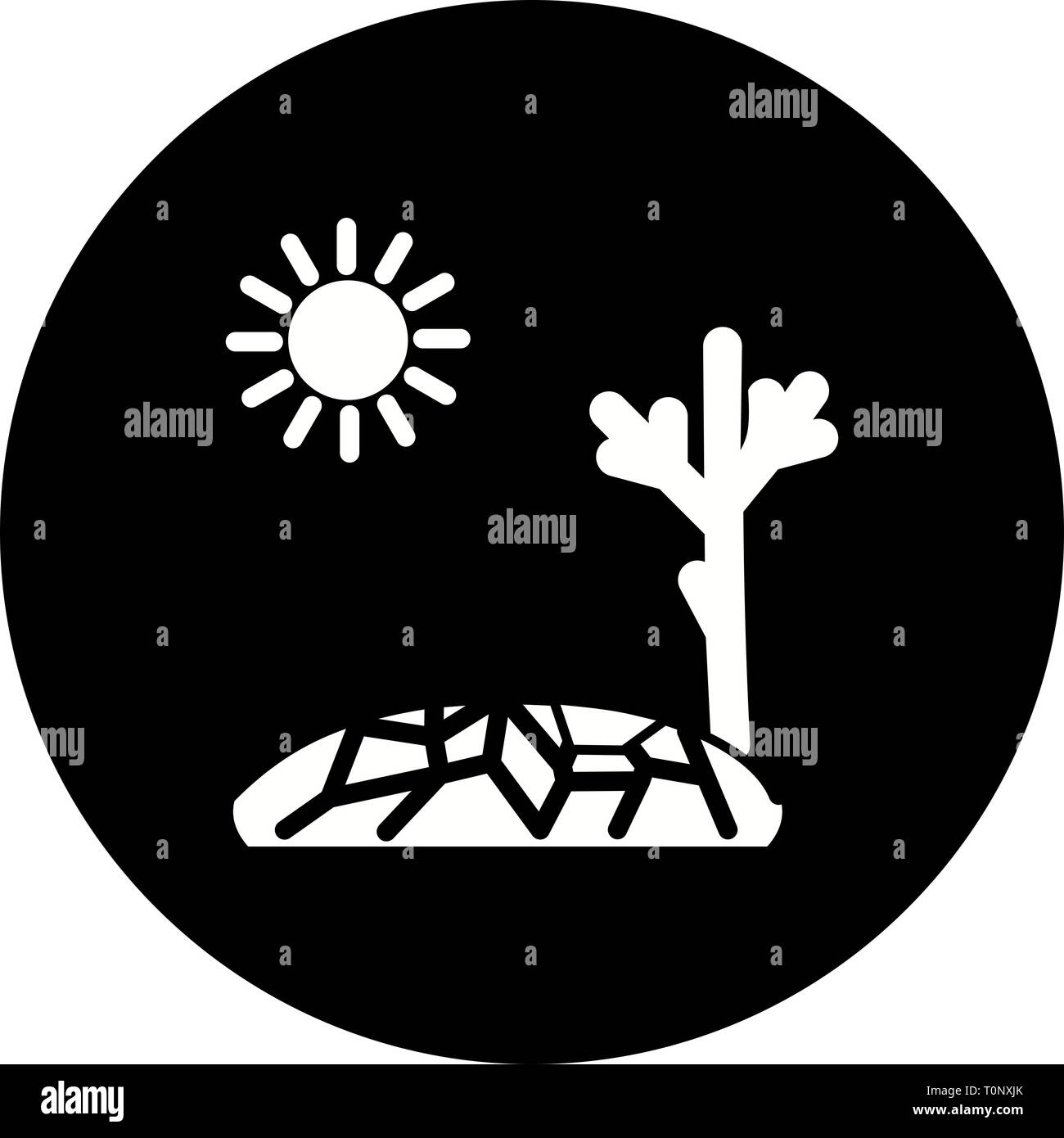 Illustration Drought Icon Stock Photo - Alamy