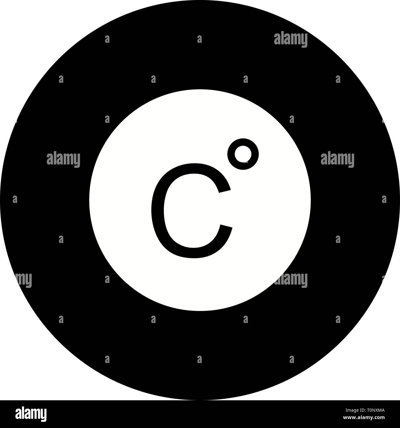 Illustration Celsius Icon Stock Photo - Alamy